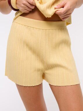 Abercrombie & Fitch Pleated Sweater Short